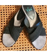 YUU FANEN Women’s Shoes Slip-On Wedge Sandals Black Size 8.5 M Lightweight - £15.48 GBP