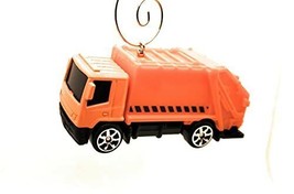 Trash Garbage Truck Christmas Ornament 1:64 Orange - £14.45 GBP