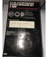 5 1/4 in door mount stereo car speaker set 3 way-Brand New-SHIPS N 24 HOURS - $2,256.30 MXN
