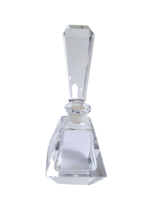 Vintage Lead Crystal Perfume Bottle w/ Stopper ~ Western Germany - £43.36 GBP