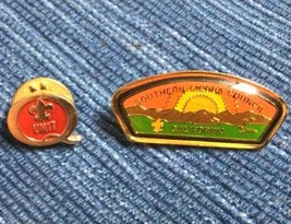 Vintage Lot of 2 Boy Scouts BSA Pin Enamel Southern Sierra Council CA + ... - $4.99