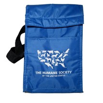 The Humane Society of The US Logo Cooler Lunch Bag Kool Pak 10x6&quot; Cool Swag Blue - £55.90 GBP