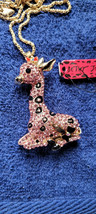 New Betsey Johnson Necklace Baby Giraffe Rhinestone Collectible Decorative Nice - £11.96 GBP