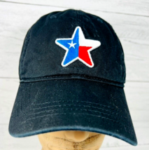 Texas Flag Lone Star Baseball Hat Cap Aksels Adjustable Embroidered Black - £31.92 GBP