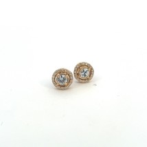 Natural White Sapphire Diamond Earrings 14k YG 0.97 TCW Certified $3,075 216092 - £862.42 GBP