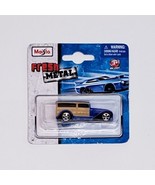 Maisto Fresh Metal 1932 Ford Woody Wagon Metallic Blue 1/64 Scale Die Ca... - $155.72 MXN