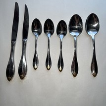 Oneida Stainless GOLDEN KINGSWOOD 7 Replacement Pieces USA Cube Flatware - $831.96 MXN