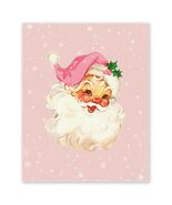 APJYM Pink Christmas Wall Art Merry Christmas Tree Santa 8x10 Inch - €9,39 EUR