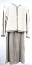 VTG Laura by Alyzia Sweater Knit 70s Skirt Set Sz M/L NWOT Oatmeal Taupe... - £33.75 GBP