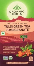 Lot of 4 Organic India Tulsi Green Tea Pomegranate 100 Bag Ayurvedic Natural-... - £29.40 GBP