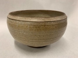 Vintage Helen Noel Shagam Signed Pottery, Ceramic Bowl, tan &amp; brown earth tones - £225.91 GBP