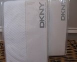 2 DKNY PURE PUCKER Matelasse Diamond Stitch Standard Shams White - £72.23 GBP