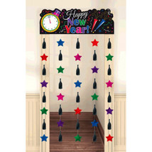 Countdown Happy New Year&#39;s Eve Doorway Curtain Decoration - £9.93 GBP