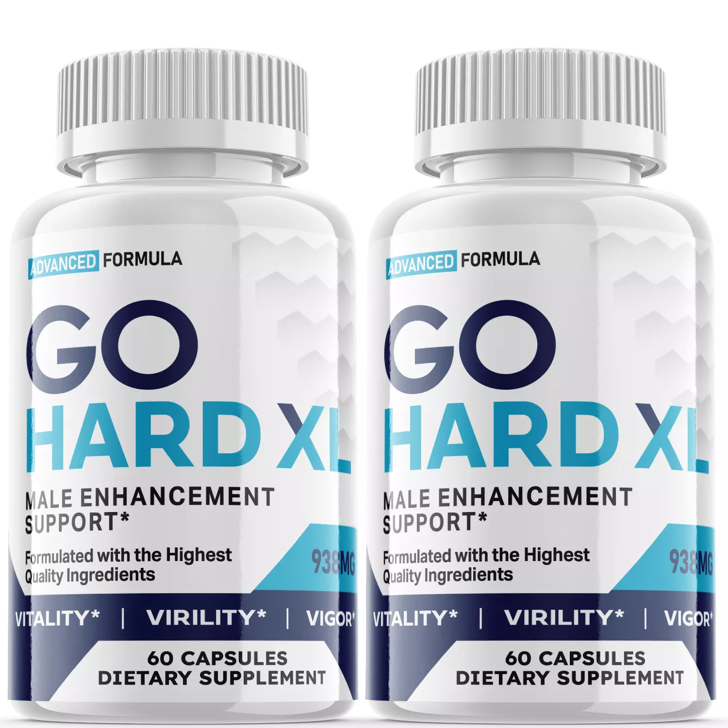 Go Hard XL - Male Virility - 2 Bottles - 120 Capsules - £42.93 GBP