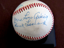 Mrs Lou Gehrig Bill Terry Leonard Kerr Feller Signed Auto Reach Baseball Jsa Loa - £789.53 GBP