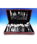 Designer Mixed Stainless Steel Flatware Set #2 Service 62 Pieces Modern ... - $2,564.63 CAD