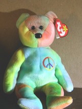 Ty Beanie Baby Peace 112# Tush, Mint Tag w/Tag Protector, Tag Errors #PB266 - £20.48 GBP