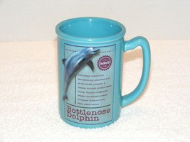 Sea World Discovery Cove Bottle Nose Dolphin Blue Ceramic 12 Oz Coffee (G19) Guc - £23.42 GBP