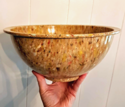 Texas Ware 125 Mixing Bowl 11.5 in Confetti Spatter Speckled VTG Melamin... - $98.93