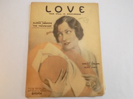 Sheet Music 1929 Love Your Spell Is Everywhere Gloria Swanson The Trespasser - £6.98 GBP