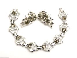 Vintage Sarah Coventry COOL SURRENDER Parure BraceletEars 1969 - $35.64