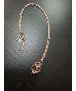 585 14K RG Stamped Mama Heart Mother Gift Pendant 19” Necklace Clasp Chain - $911.17 MXN