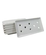 Pack Of 6 Japanese Raw Sushi Preparation Storage White Neta Zara Ceramic... - $99.99