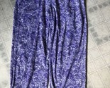 Nautica Women&#39;s  Purple Paisley Fleece Pajama Pants Size Large Drawstring - $21.49