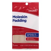 Leader Moleskin Padding Strips with Extra Thick Soft and Durable 3 Count... - $10.79