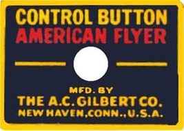 ACCESSORY/ACTION Car Button Adhesive Sticker For American Flyer O Gauge Trains - £7.95 GBP