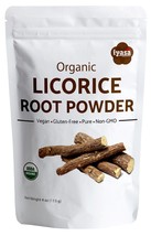 Licorice Root Powder (Liquorice) USDA certified Organic, Ships Free,  4,8,16 oz - £6.99 GBP+