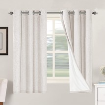 Primitive Linen Curtains, 100% Blackout Curtain Drapes, Burlap, 42 X 63 Inch). - £34.33 GBP