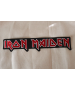 Iron Maiden 16&quot; Back Patch Embroidered High-Quality Red Iron Maiden Logo - £16.18 GBP
