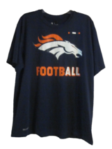 Denver Broncos NFL Onfileld Dri Fit T-Shirt Mens Size XL Blue Orange Football - £11.93 GBP