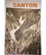 Vintage The Yellowstone Association Canyon Fold-Out Map Brochure 1993 - $6.84 CAD