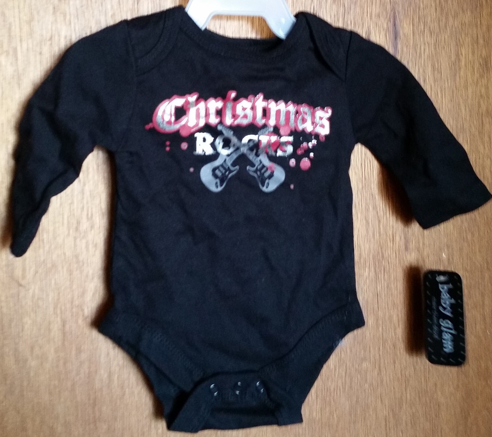 Fashion Holiday Baby Glam Clothes 3M Newborn Christmas Rocks Creeper Bod... - $6.64
