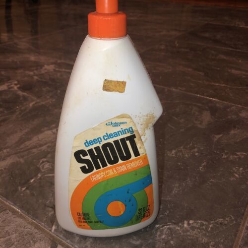 Shout Laundry Stain Remover  Vintage 1980&#39;s  Formula Half Full - $8.91