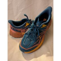 Hoka One One Speedgoat 5 Trail Running Shoes Teal Orange Men 10B UK 8.5 - $59.39