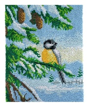 Winter Bird Rug Latch Hooking Kit (85x58cm) - £59.63 GBP