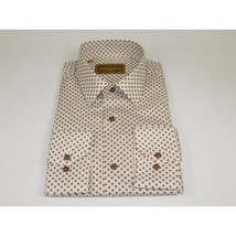 Men 100% Cotton Sports Shirt CIERO MONTERO Turkey Casual/Dress up #KZN-43 Brown image 5