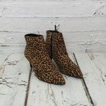 Circus by Sam Edelman Womens 7.5M Leopard Print Ankle Booties Kitten Heel Brown - £23.30 GBP