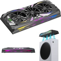 Zaonool Xbox Series S Cooling Fan With 12 Rgb Light Modes, 3 Level Adjustable - £30.41 GBP