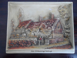 Vintage Ceramic wall sculpture Shakespeare Ann Hathaways Cottage - £19.92 GBP