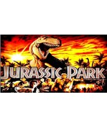 Jurassic Park Data East 1993 Pinball Translite/Machine Cabinet/ Jurassic... - $30.00