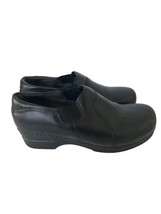 DANSKO XP Womens Shoes Black Matte Leather Professional Nurse Clogs 39 US 8.5-9 - £18.78 GBP