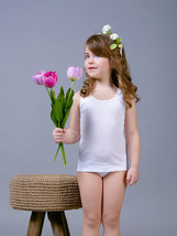 Wide shoulder tank top for girls in soft cotton very cute tank top - $117.26 MXN