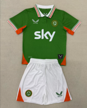 Kids Ireland 2025 Home Green Kits Shirt Youth Jersey With Shorts - $49.00
