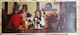 Vtg 1970s Budweiser Beer Lighted Restaurant Sign 34&quot;X15 3/8&quot; Plastic Insert Chip - £55.94 GBP