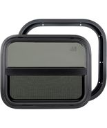 Vertical RV Window, 18&quot; W x 15&quot; H Tinted Slide Trailer Window, Tempered ... - $1,659.32 MXN