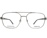 Claiborne Eyeglasses Frames CB263 6LB Black Gray Square Full Rim 55-16-145 - £44.22 GBP